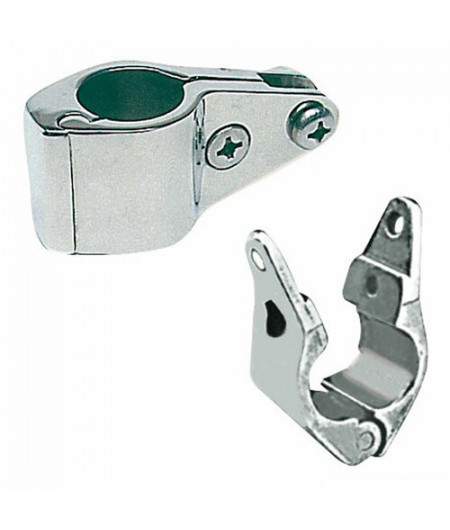 Collier ouvrant p. taud avec vis d'arrêt 22 mm -