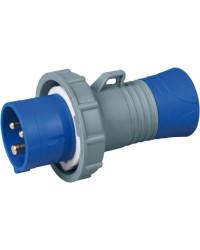 Fiche de courant standard tripolaire mâle IP67 16A -