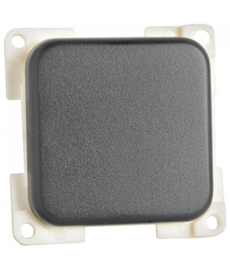 Platine couvre-vis triple gris foncé -