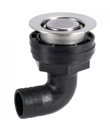 Evacuation p.cockpit au ras avec tête AISI 316 90° -