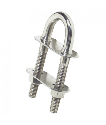 Cavalier U raccord conique inox poli mi 200x15,8mm -