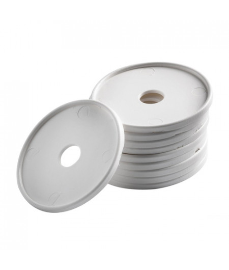Support rond polyéthylène blanc Emballage: 10 pièces - Lot de 10