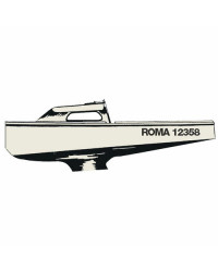 Numéro plastique adhésif 6/9 noir 20cm - Lot de 10