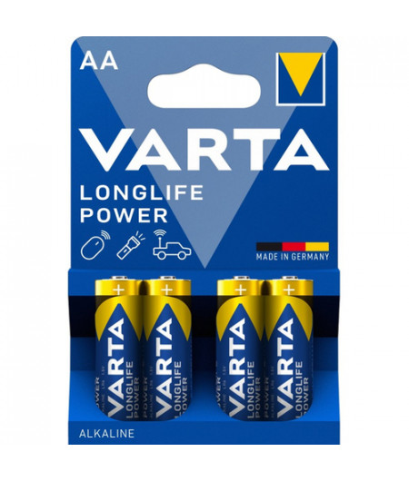 Pile alcaline LR06 - AA Longlife Power - LR06 - Blister de 4