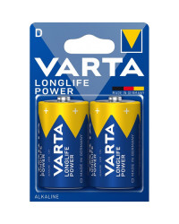 Pile alcaline LR20 - D Longlife Power - LR20 - Blister de 2