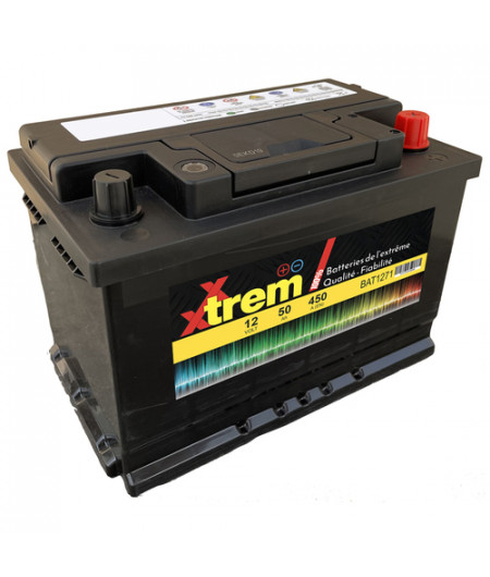 Batterie marine - 12V - 50Ah - 450A - 207 x 175 x 190 mm