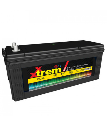 Batterie marine DUAL - 12V - 180Ah - 1100A - 513 x 223 x 223 mm