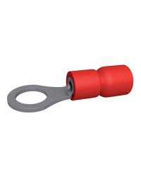 Cosse à oeil - Ø 10 mm - 0.5 à 1.5  mm² - Rouge - Boite de 100