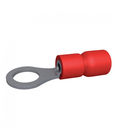 Cosse à oeil - Ø 8 mm - 0.5 à 1.5  mm² - Rouge - Boite de 100