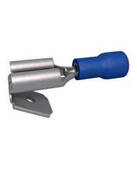 Cosse plate dérivation - 6.3 mm - 1.5 à 2.5 mm² - Bleu - Boite de 100