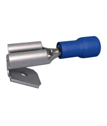 Cosse plate dérivation - 6.3 mm - 1.5 à 2.5 mm² - Bleu - Boite de 100