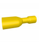 Cosse plate femelle isolée - 6.3 mm - 3 à 6 mm² - Jaune - Boite de 50