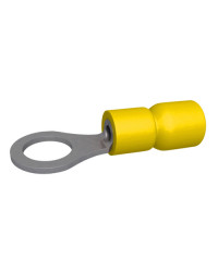 Cosse à oeil - Ø 4 mm - 3 à 6 mm² - Jaune - Boite de 50