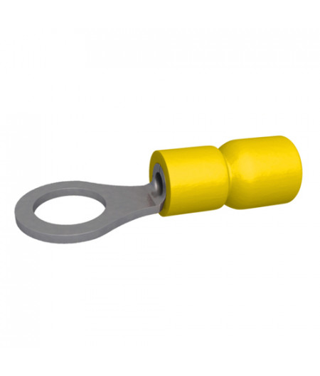 Cosse à oeil - Ø 5 mm - 3 à 6 mm² - Jaune - Boite de 50