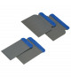 Lot de 4 spatules de carrossier - 43 - 67 - 87 - 105mm - En blister