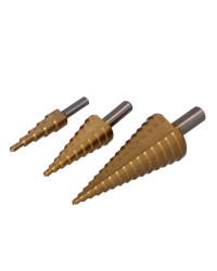 Set de 3 forets coniques étagés - En blister