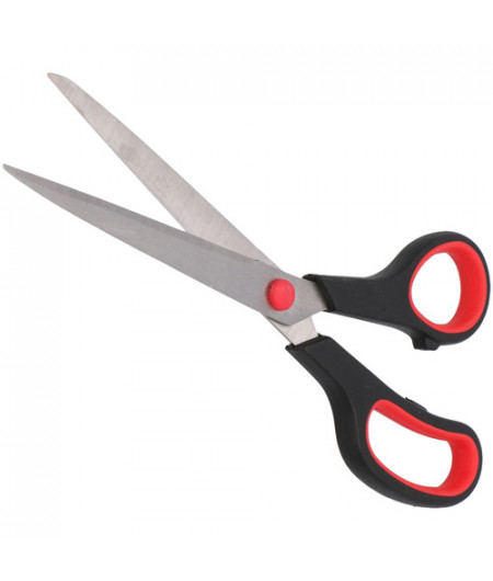 Ciseaux bi-matière lame inox - En blister