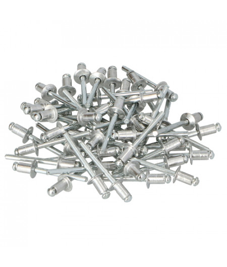 Rivets aluminium - 4,8x15 mm - Blister de 50