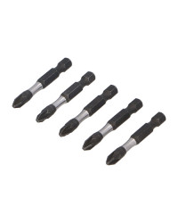 Embout de vissage impact - Pozidriv - PZ3 - Blister de 5