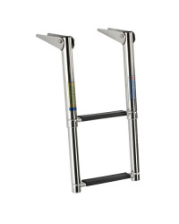 Echelle de bain inox télescopique - 2 marches - noires