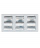 Grille d'aération rectangulaire en inox - 360 x 185 mm