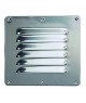 Grille d'aération rectangulaire en inox - 120 x 120 mm