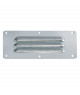 Grille d'aération rectangulaire en inox - 127 x 65 mm
