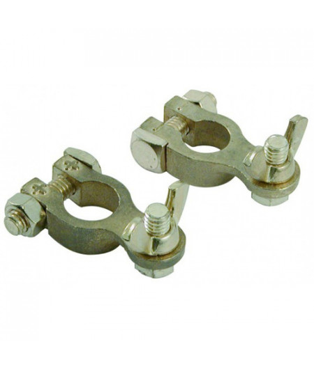 Cosses de batterie acier galvanisé - la paire