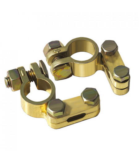 Cosses de batterie montage direct - la paire - acier galvanisé