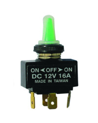 Interrupteur à levier lumineux - ON-OFF-ON