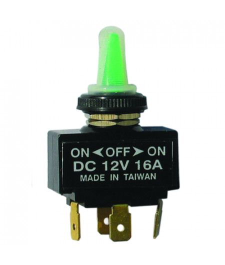 Interrupteur à levier lumineux - ON-OFF-ON