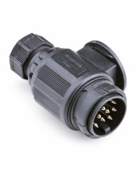 Connecteur remorque 13 plots - fiche - plastique