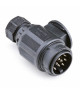 Connecteur remorque 13 plots - fiche - plastique