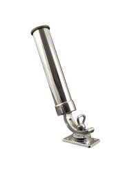 Porte-canne laiton chromé sur platine - canne Ø 33 mm