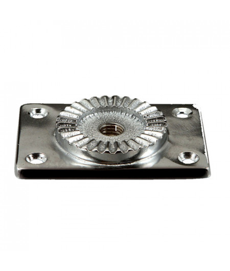 Plaque de fixation pour porte-canne - en laiton