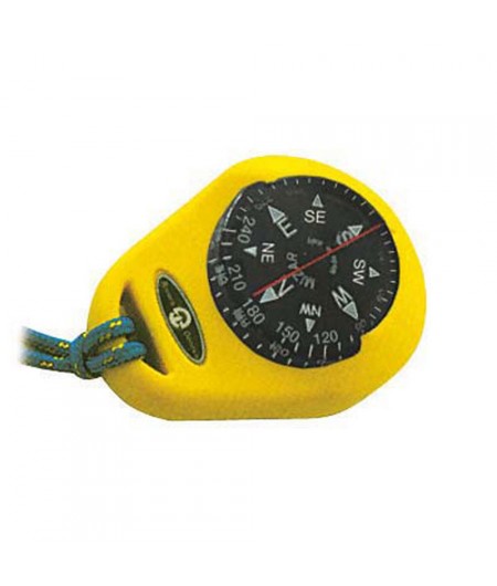 Compas jaune et boitier - bague fixe - 1''7/8