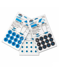 Oeillet à sertir en plastique - bleu - Blister de 12