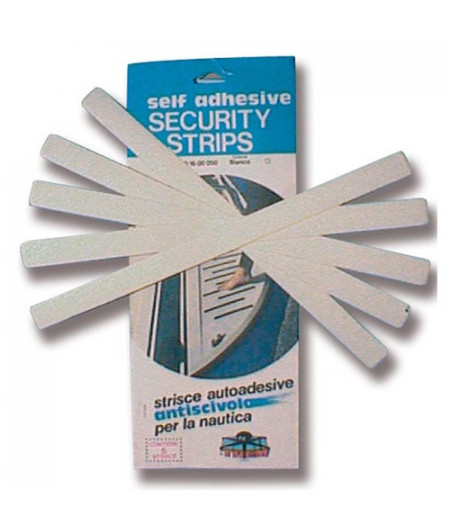 Bande antidérapante - blanche - Blister de 5