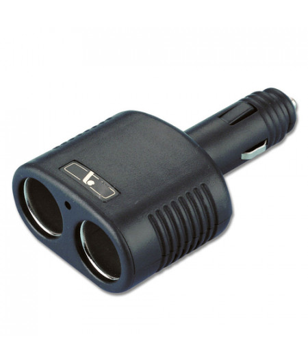 Doubleur de prise allume-cigare - En blister