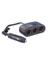 Dupliqueur de prise allume-cigare - 3 ports - En blister