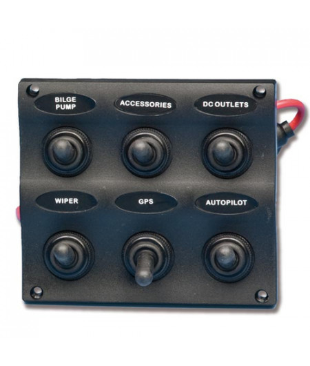 Tableau électrique Design - 6 inters - 107 x 96 mm - En blister