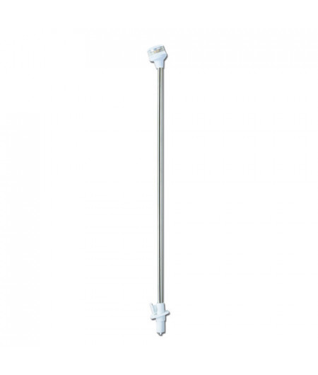 Feu de navigation LED 360° - blanc - sur hampe inclinée et base à encastrer