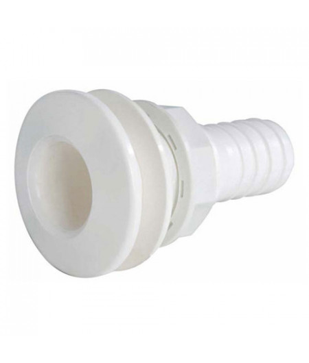 Passe-coque cannelé PVC - 1/2'' - Ø 15 mm