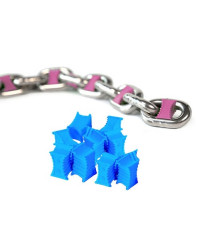 Marqueur de chaine - 8 mm - bleu - Blister de 10