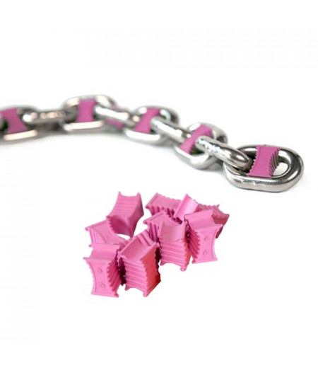 Marqueur de chaine - 8 mm - rose - Blister de 10