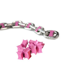 Marqueur de chaine - 12 mm - rose - Blister de 8