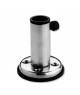 Support mât de pavillon - inox - incliné - mât Ø 22 mm - base Ø 60 mm