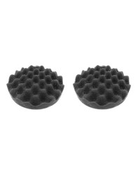 Mousse de polissage alvéolaire - Noire - Souple - Lot de 2