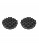 Mousse de polissage alvéolaire - Noire - Souple - Lot de 2