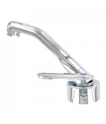 Robinet rabattable en plastique chromé - eau froide